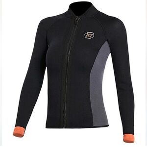 Dive and Sail Wetsuit Long Sleeve Top Jacket 3mm Neoprene NWT